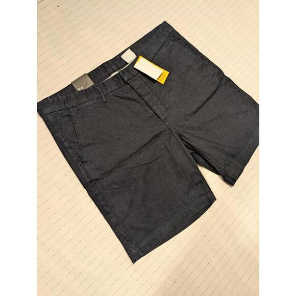 H&M &Denim Dark Navy Denim Shorts - Size 38 NWT - Picture 2 of 8